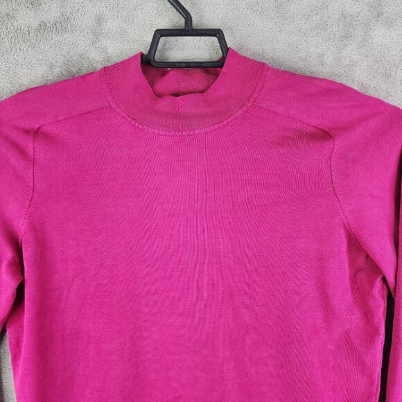 Womens Pink Jones New York Collection Blouse Top Silk Blend Long Sleeve Size XL - Picture 4 of 12